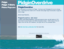 Tablet Screenshot of pidginoverdrive.com